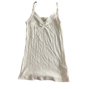 Universal Thread Cream Ribbed Top